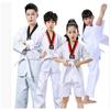 Kostýmy Oblečení Bílé Taekwondo Uniformy Karate Judo Dobok Oblečení Děti Dospělí Unisex Dlouhý Rukáv Gi Uniforma