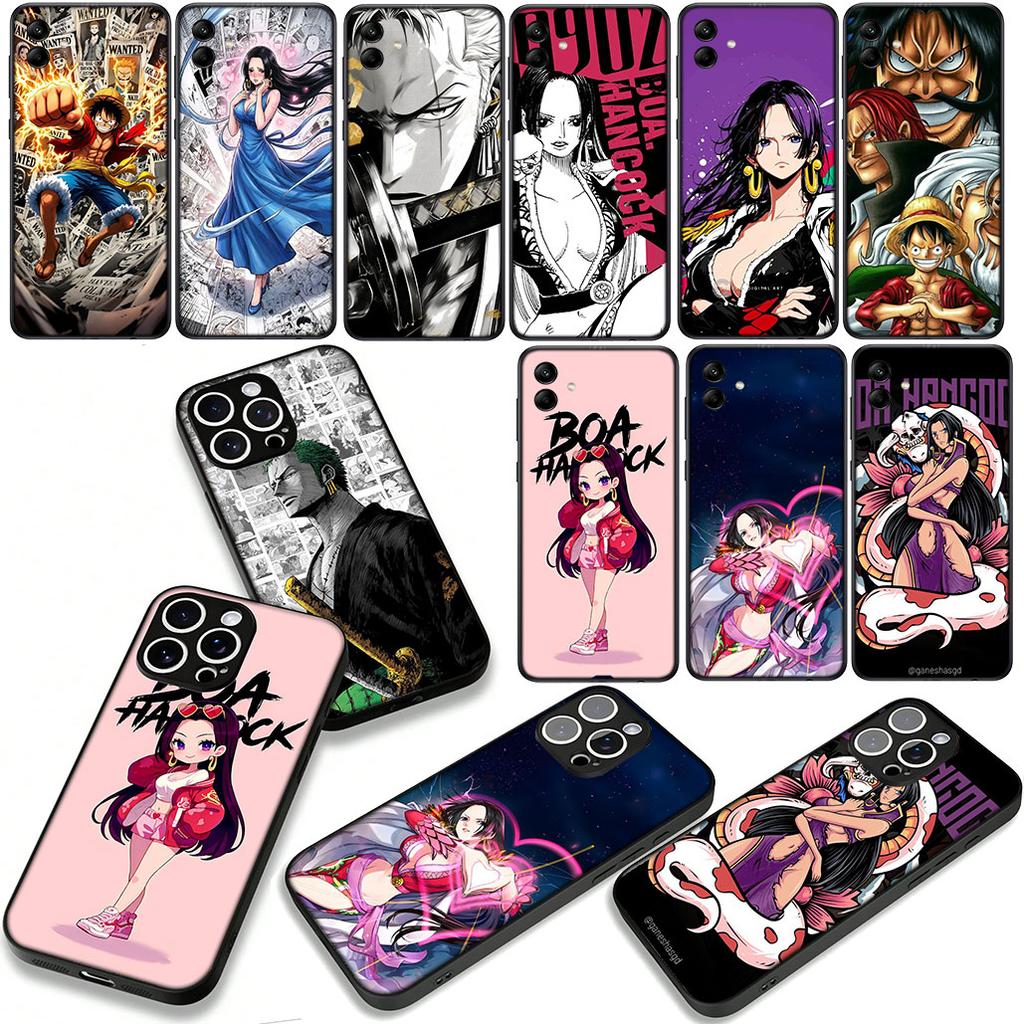 ONE PIECES Luffy Boa Hancock Zoro Case for Samsung Galaxy A07 A13 A12 A14 A23 A42 A50 A51 A52 A53 A70 A71 A72 A04 Note 20 9 8 10