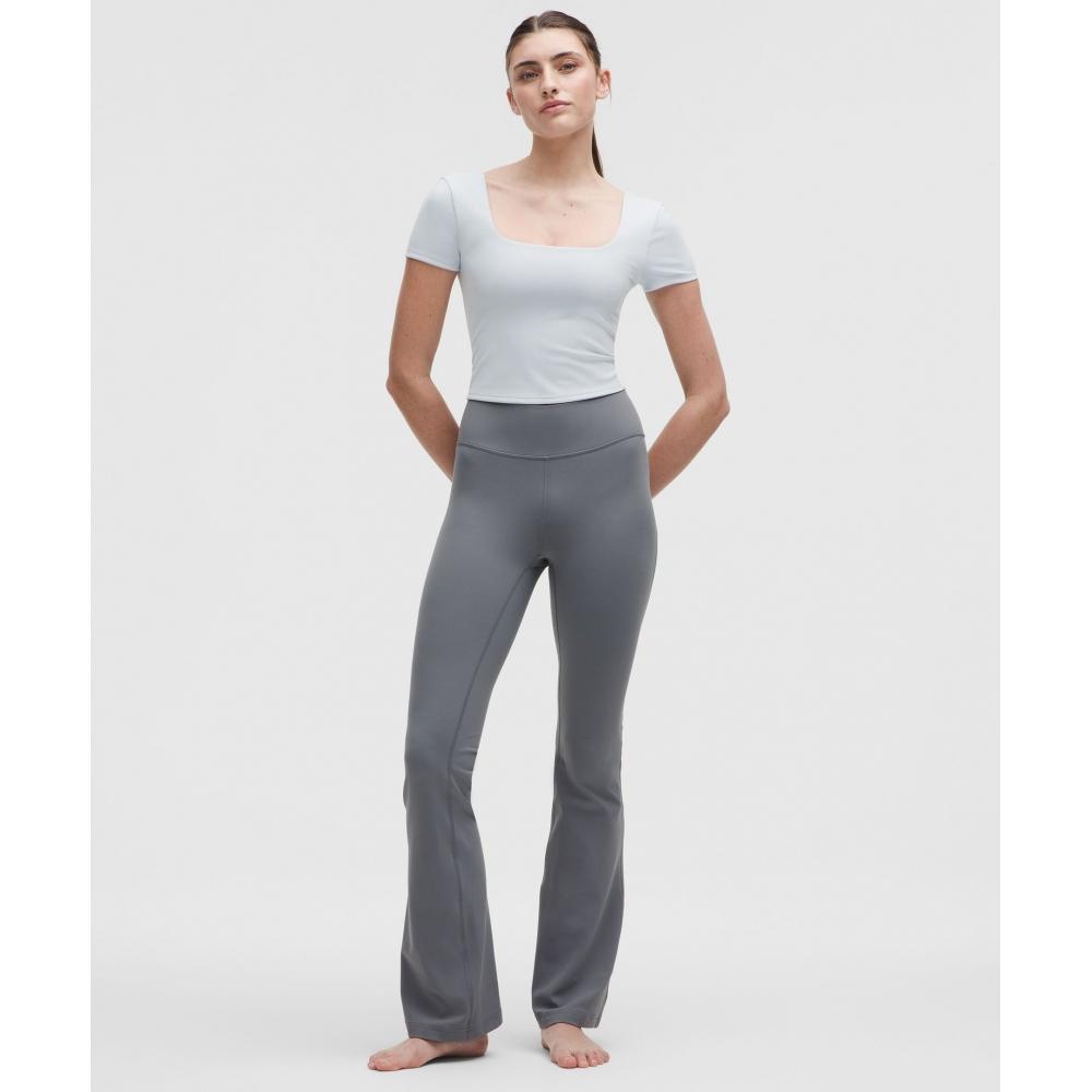 Lululemon Groove Nulu High Rise Flared Pant  Regular Solar Grey