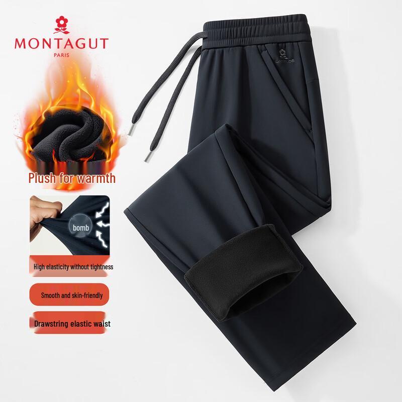 MONTAGUT Men s Thermal Straight-Leg Casual Pants 2XL