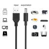 Universelles 10-in-1 USB auf DC5V Stromkabel-Set mit DC4017 5525 1735 TypC Steckern 10 Adapter Stromladekabel