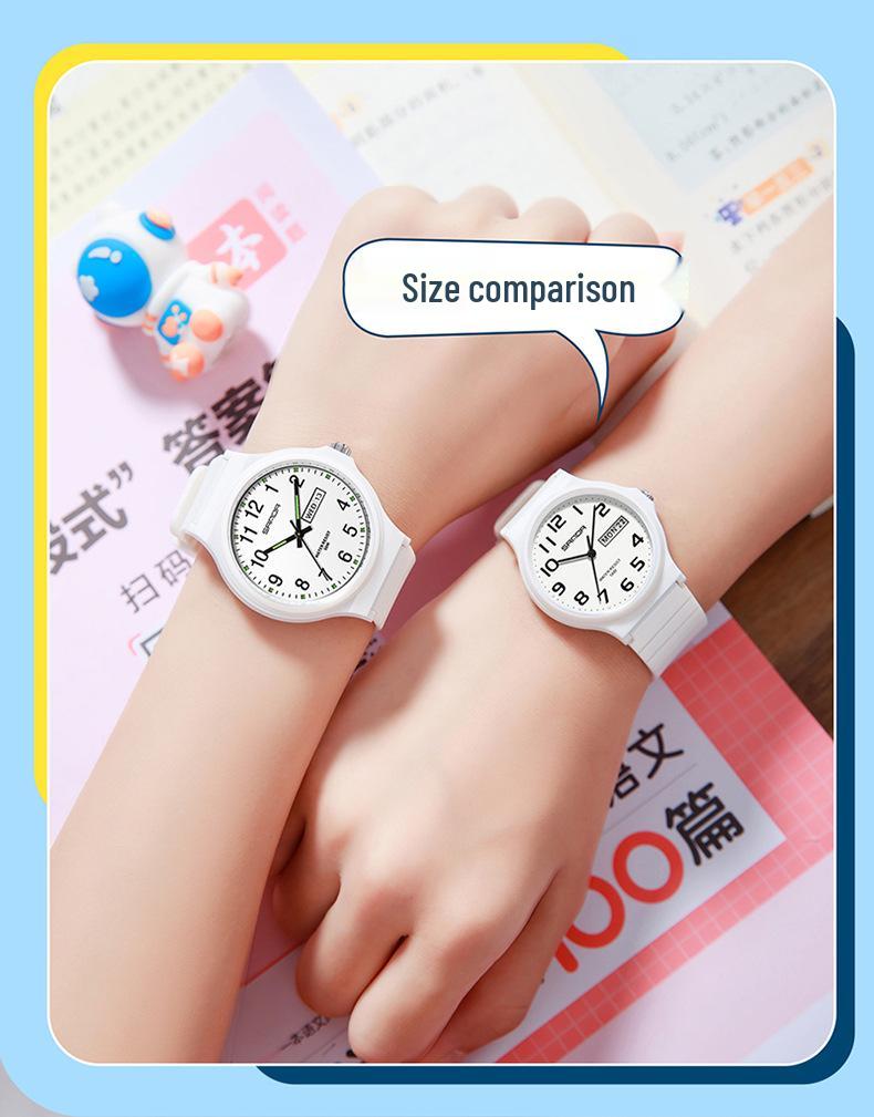 Sanda 6060 Dual Calendar Waterproof Quartz Watch for Casual Outdoor Wear - Men's & Women's Student Wristwatch