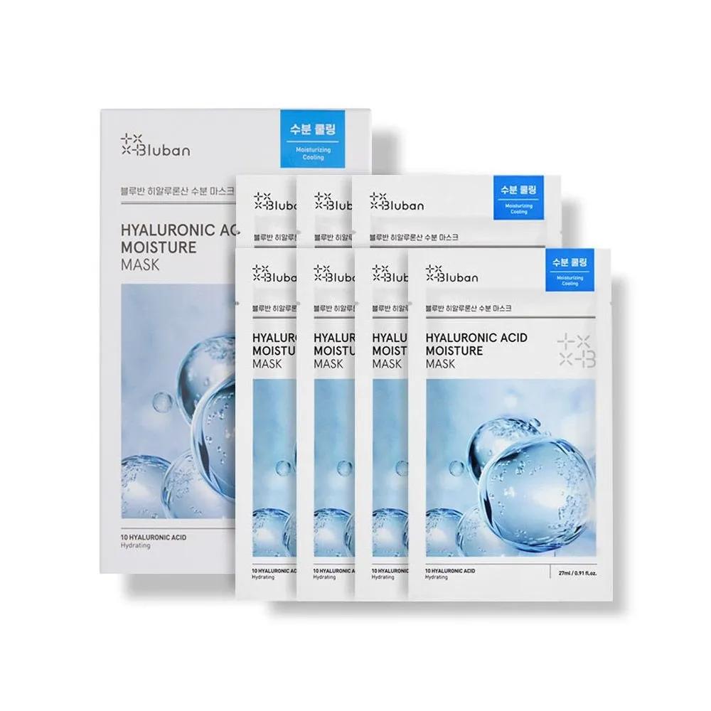 Bluban Hyaluronic Acid Moisture Mask Pack (7 Sheets)