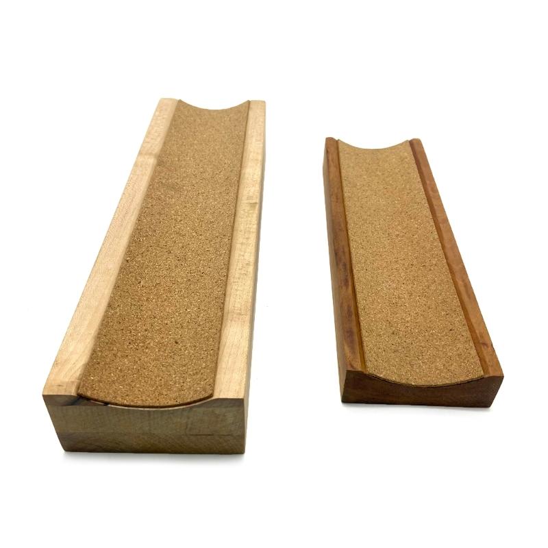 Neck Rest Long Neck Support Stand Guitar Fretwork Cork Lined Repairing Accessory