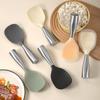 Stainless Steel Handle Silicone Rice Spoon Anti Scalding Serving Spoons Rice Paddle  Cooking