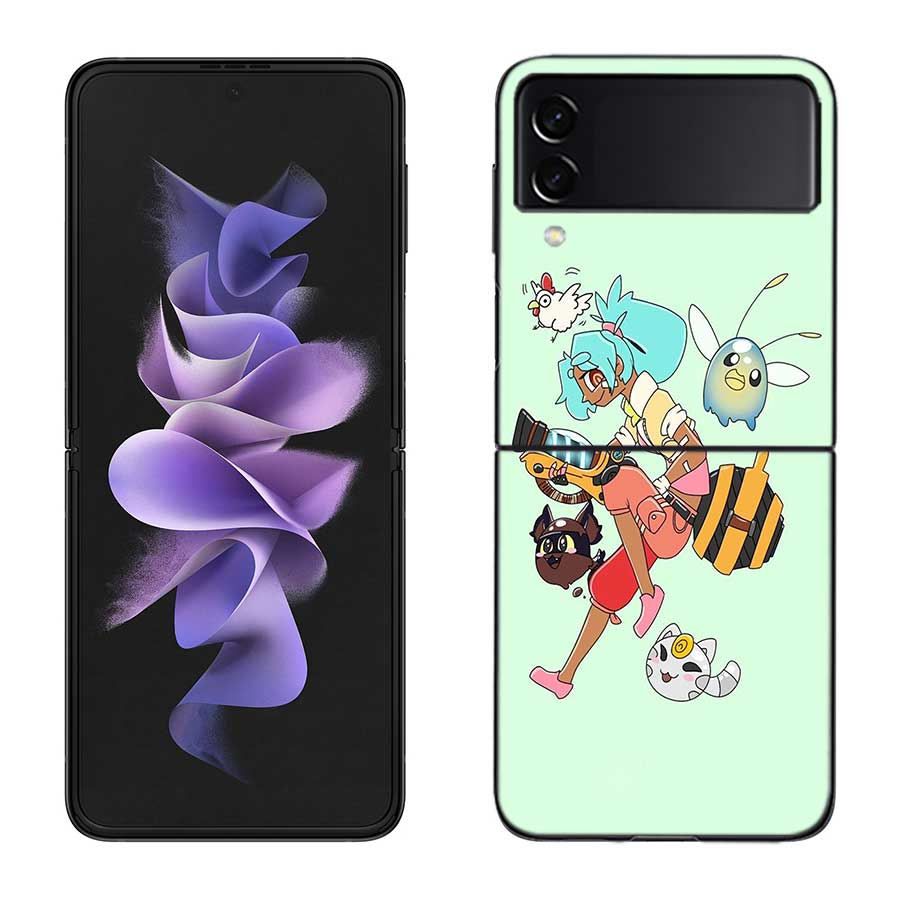 

S-Slime R-Rancher Game Phone Case For Samsung Z Flip 7 6 5G Galaxy Z Flip 5 4 3 Black Hard Cell Cover Luxury PC Shell Coque Samsung Z Flip 4 5G