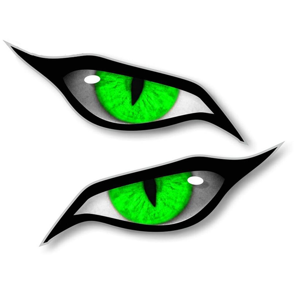 

2 шт. 3D Стерео Мотоциклетная Наклейка Кошачьи Глаза Наклейка на Зеркало Заднего Вида для Мотоцикла Автомобиля Декоративные Наклейки F35 Green