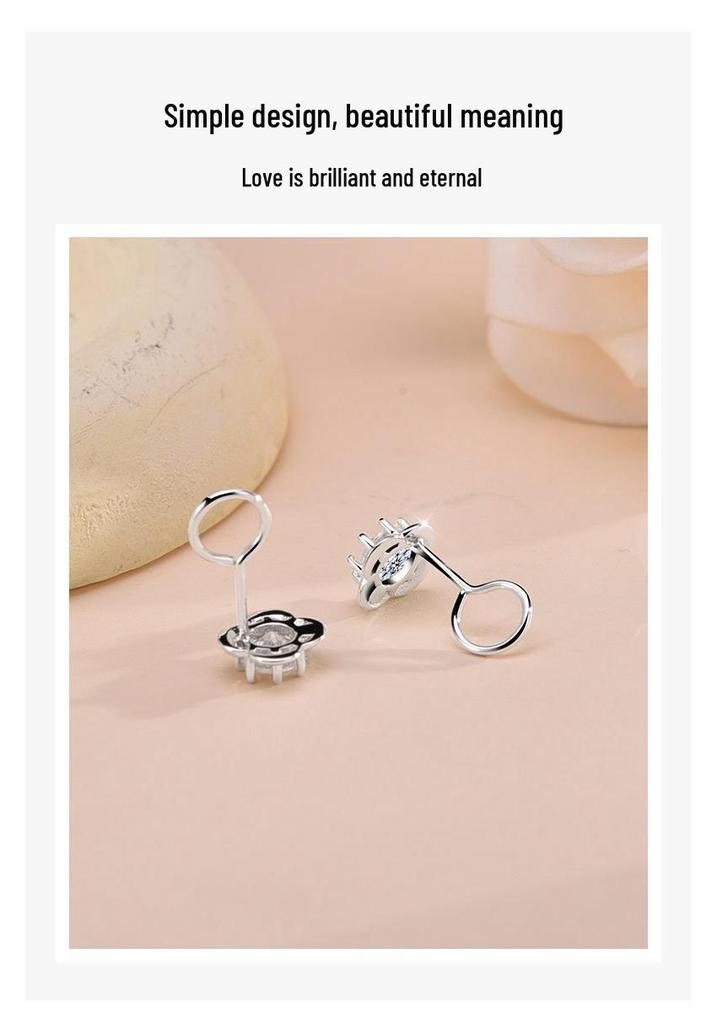 S925 Sterling Silver Rose Stud Earrings for Girls - 2025 Niche Design, Exquisite and Versatile Gift for Girlfriend.