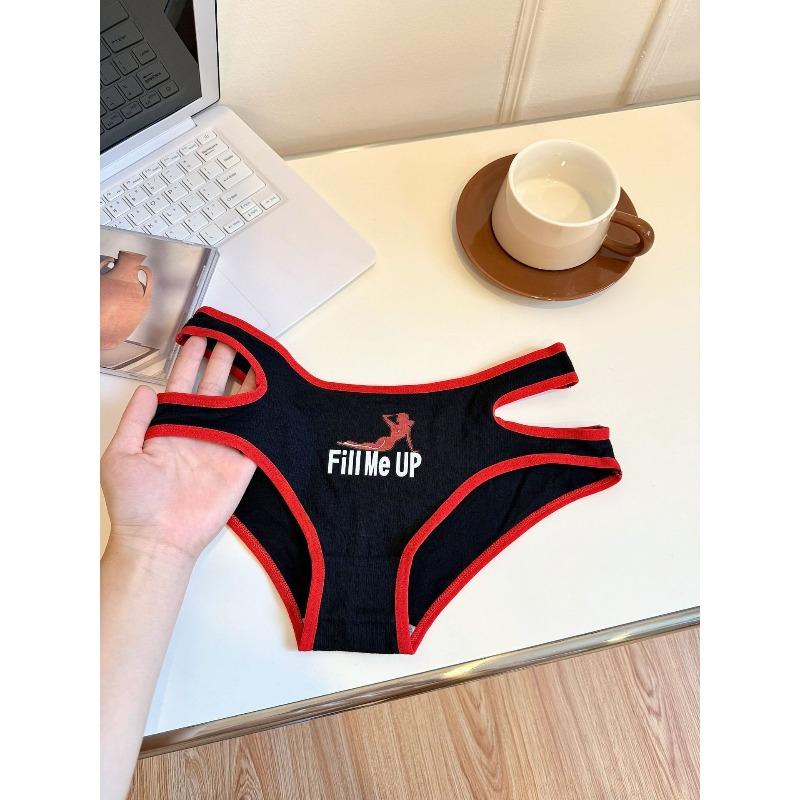 Damskie bawełniane majtki sportowe z podwójnym rozcięciem na wiosnę i jesień, z bawełnianym klinem