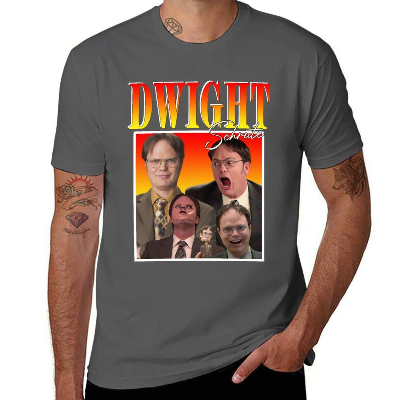 

Dwight Schrute T-Shirt anime tshirt cotton t shirt man man t shirts high quality luxury brand T-Shirt 4XL