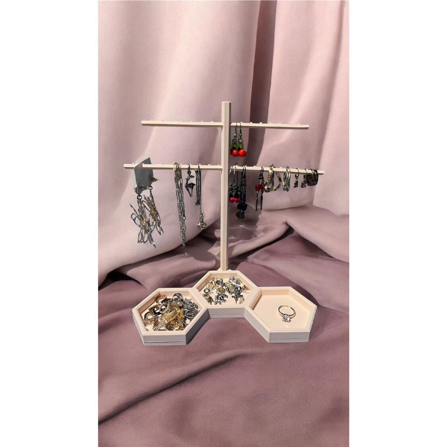 

Earrings - Accessory Stand, Organizer бежевий