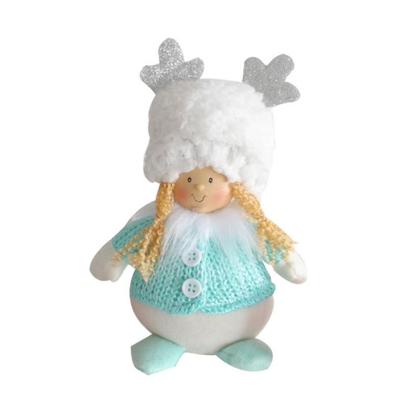 

Рождественский эльф, симпатичная плюшевая кукла с рогами оленя, кукла для мальчика и девочки высотой 7,5 дюймов для украшения дома на праздник