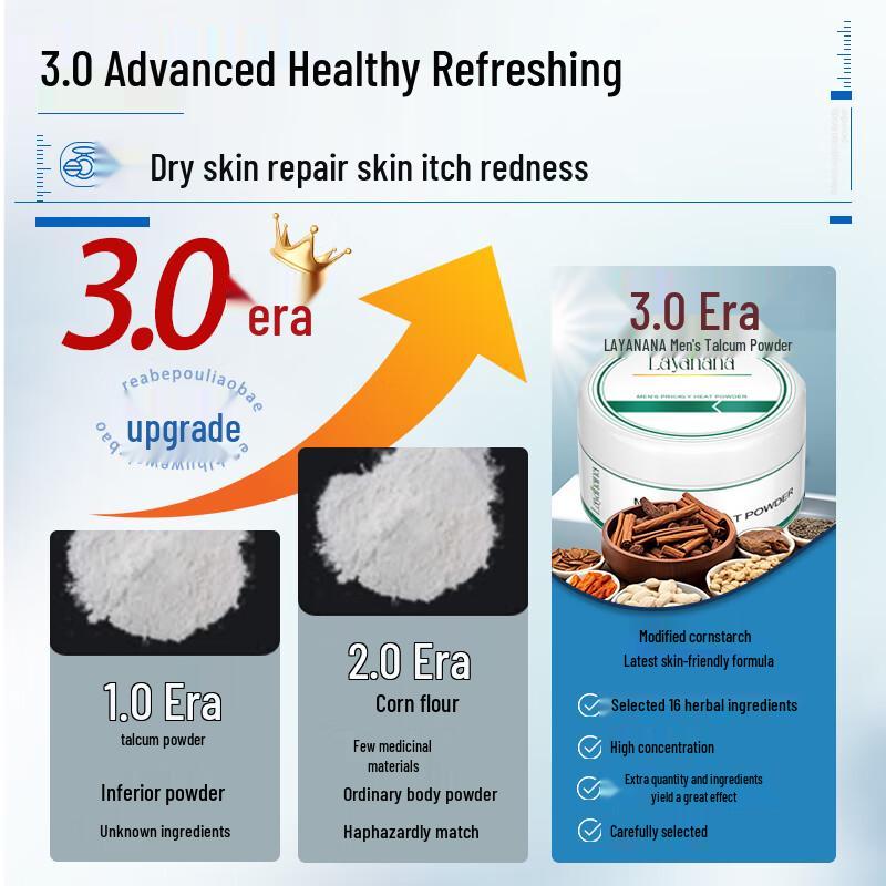 Layanana Men's Anti-Itch Body Powder