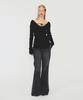Daiaegeuneol V Neck Strap Knit (Black)