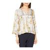 [Grace Continental] Blouse 0121141048 Bandana Flower Print Top Women's