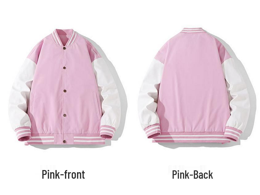 Men's Korean Style Spring Baseball Jacket - Trendy Patchwork Long Sleeve Top, Loose Fit, Handsome Outerwear