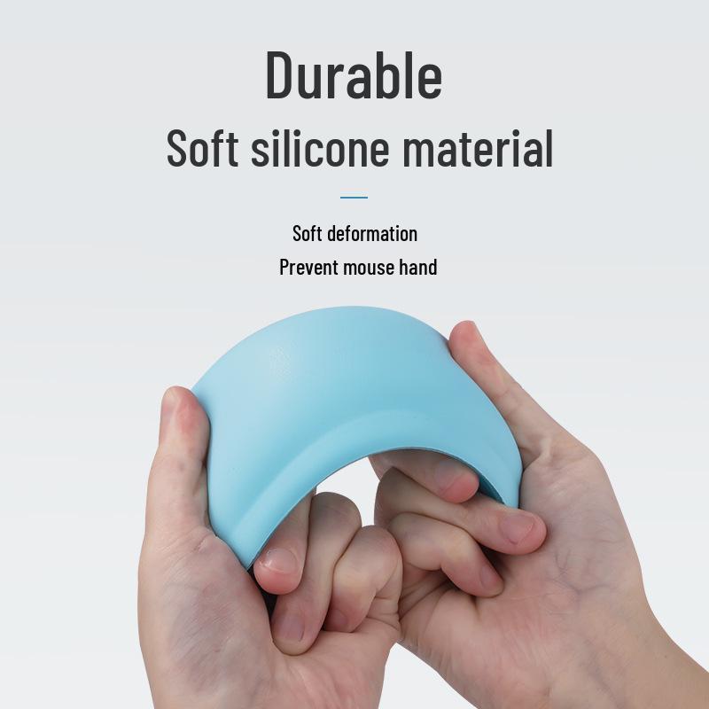 Odorless Silicone Wrist Rest Mouse Pad - Hand Protection & Comfort for Office Use