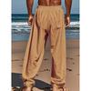 Men's Casual Hip-Hop Style Loose Sports Long Pants, Breathable Fabric Streetwear Trousers for Daily & Athletic Wear