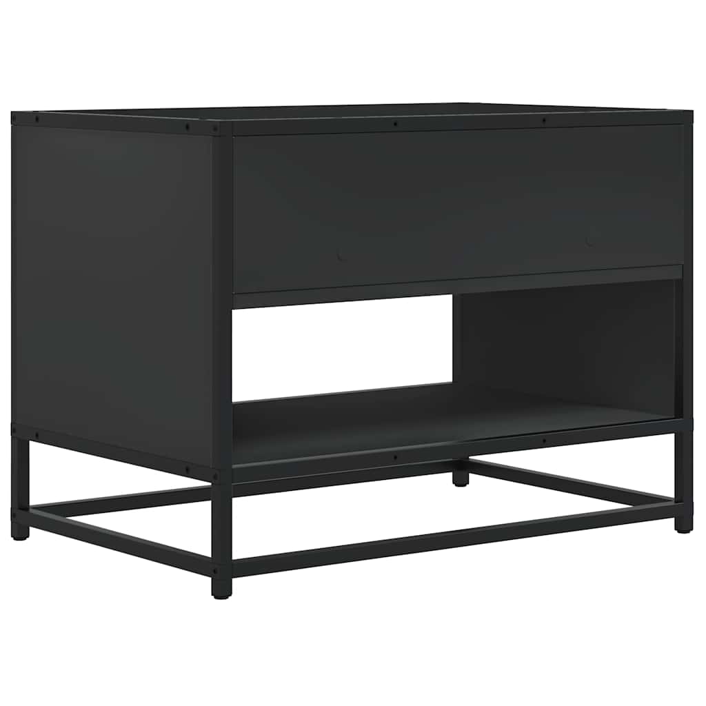 Vidaxl Szafka Pod Tv, Czarna, 61X40X46 Cm, Materiał Drewnopochodny
