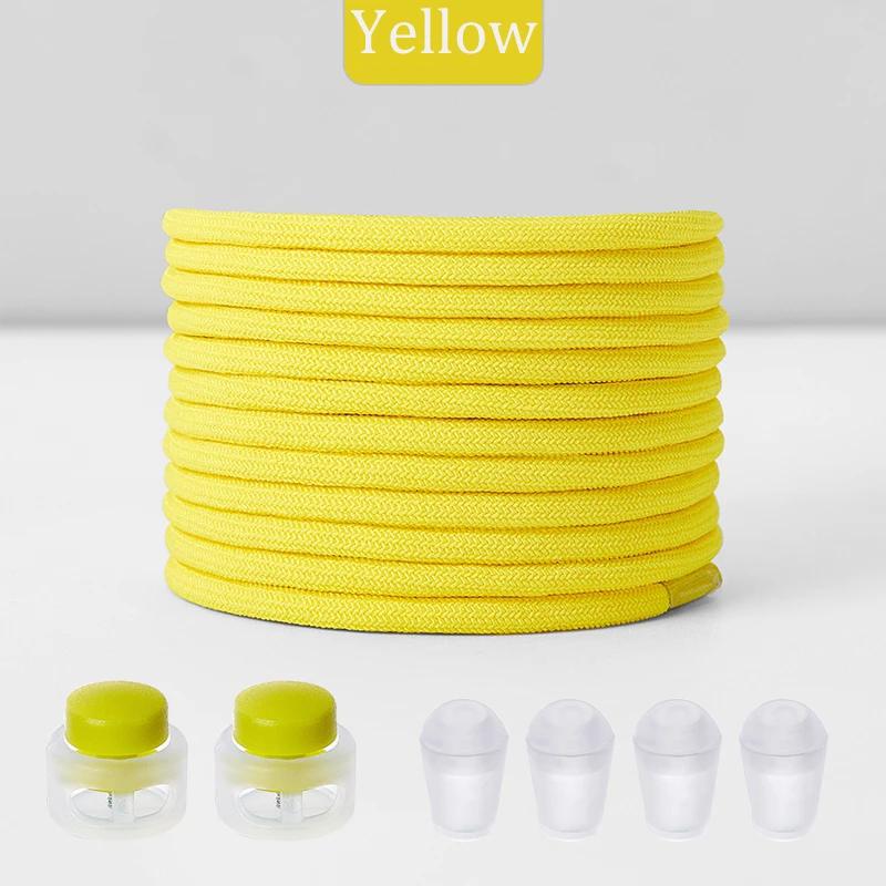New No Tie Shoeaces Elastic Round Tieless Shoe Laces Sneakers Spring Lock Shoelace Quick Without Ties Shoes Lace for Kids Adult