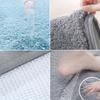Tapete de veludo para banheiro, espessamento de cashmere, tapete antiderrapante para banheira, piso lateral, capacho para porta de chuveiro, espuma de memória, almofada 3D