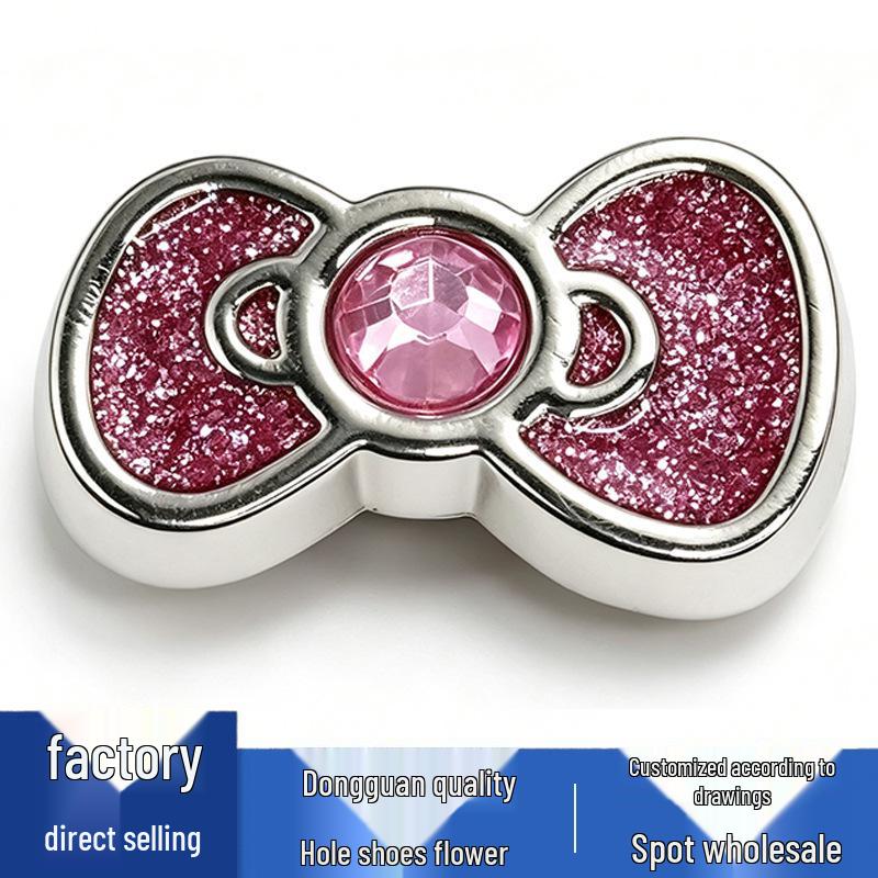 Metal Bow Flower Charms for Crocs - Cute, Versatile Shoe Accessories