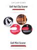 Golf Score Zähler Hut- & Handschuhclip - Ein-Knopf-Reset Turnier Schlagwerkzeug