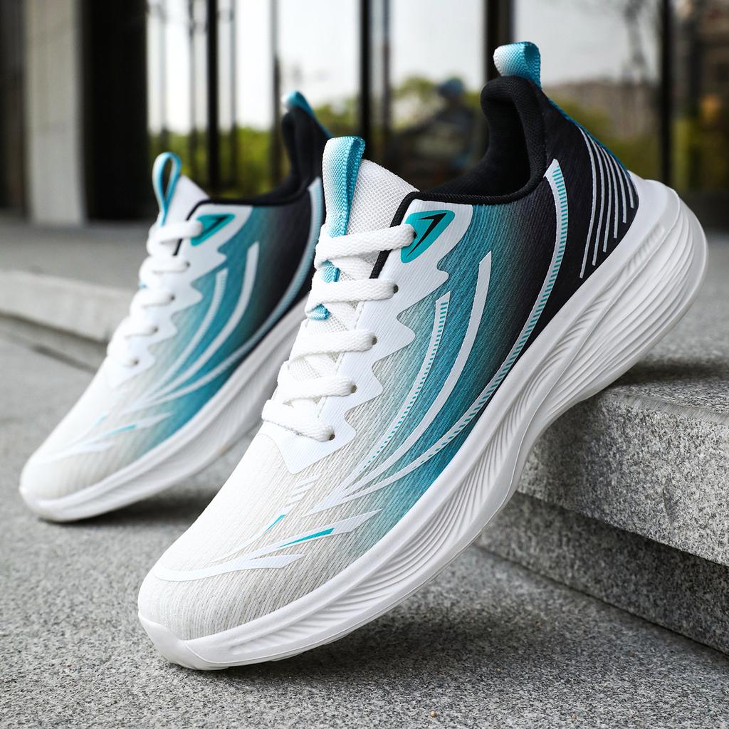 Sneakers men's one-piece hair generation men's shoes spring mesh shoes wholesale polyurethane soft-soled running shoes single shoes