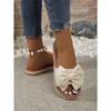 Slipper Women's Bow Flat Heel 2025 Summer New Sandals Fashion Wear Sandals Half Slipper Women