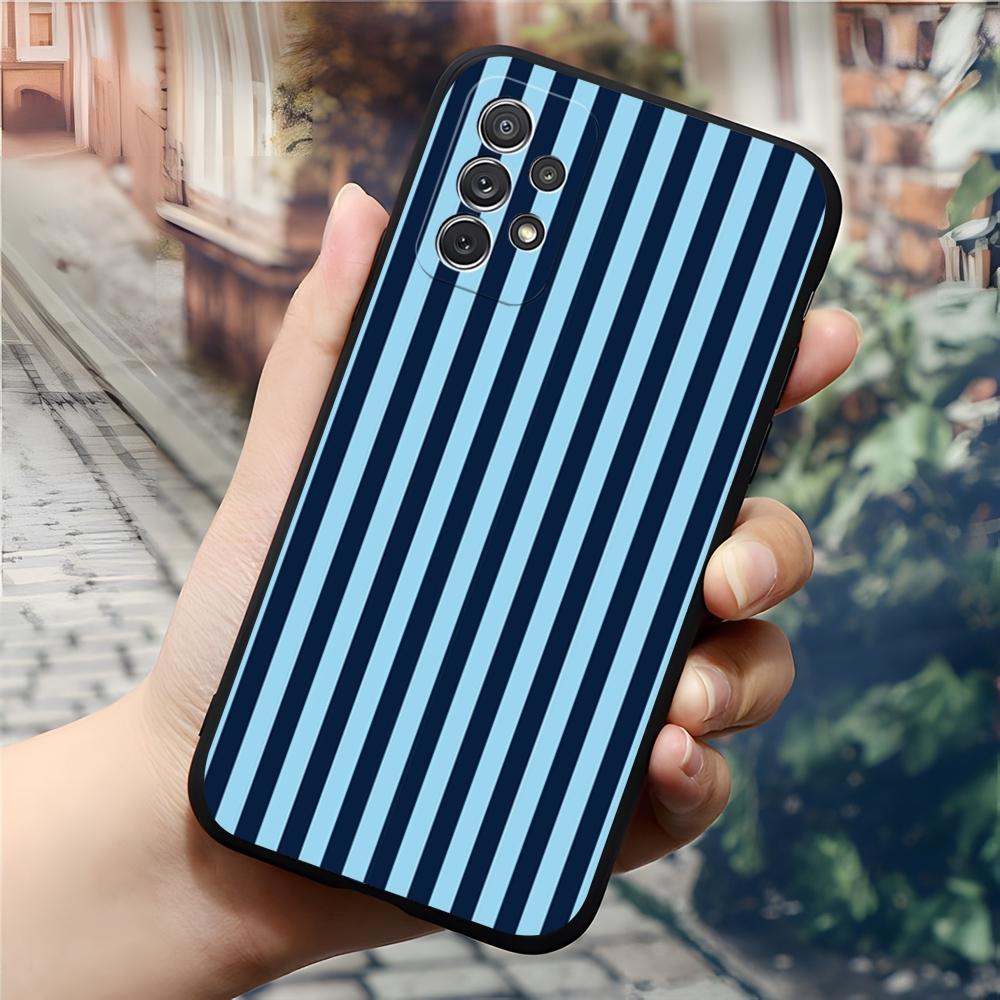 Luxury Fashionable Striped Phone Case For Samsung Galaxy S24 S23 S26 S22 S25 S20 A16 S21 Ultra Fe Plus A54 A24 A53 Coque