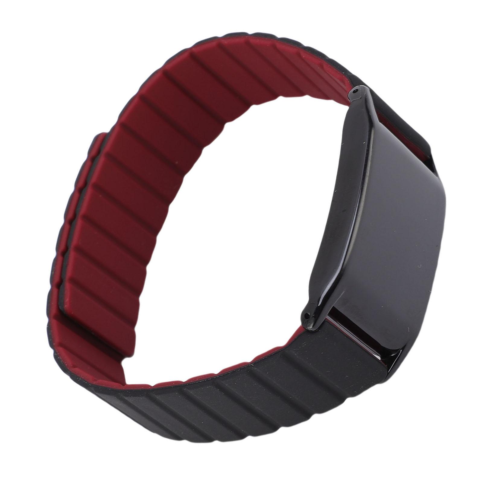 

Magnetic Silicone Watch Band Replacement for WHOOP 4.0 Watch Fitness Tracking Band Soft Skin Friendly