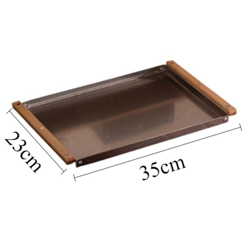 Metal Storage Tray Cutlery Organizer Trays Modern Rectangular Coffee Cup Pot Tray Luxury Decorative Table Center Trays Furniture