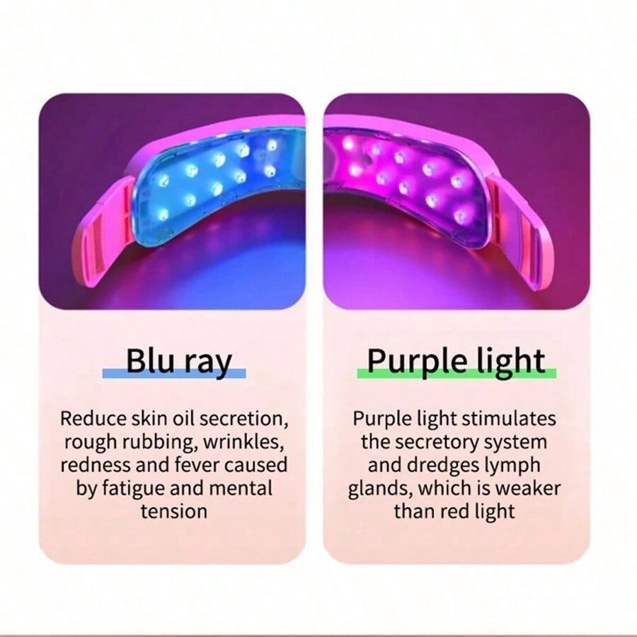 Elektrischer V-Gesichts-Schönheitsmassager, Einstellbare Intensität Gesichtsmassagegerät mit LCD-Display, Valentinstagsgeschenk