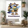Bluey Custom Your Name Wall Decor Tapestry Art For Pet Memorial Birthdaywedding Party Backdrop Family Gift