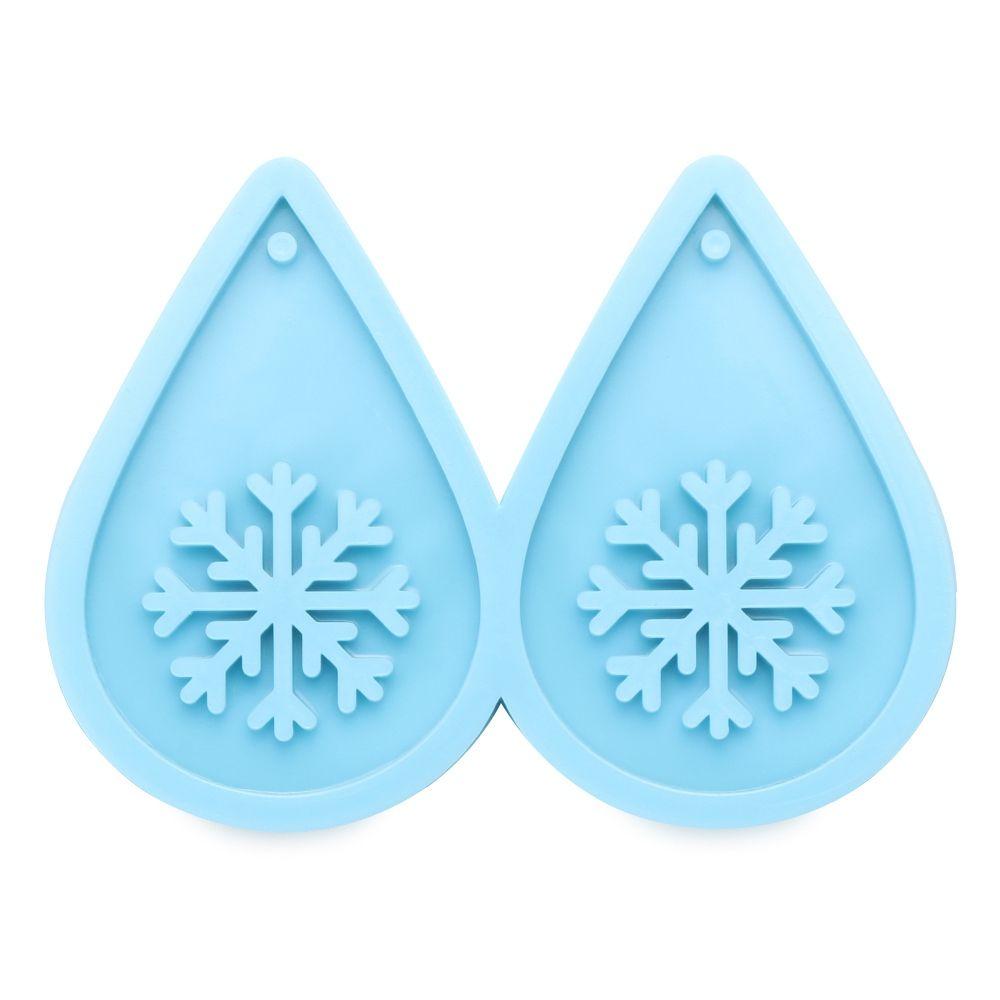 Tools Crystal UV Epoxy Resin Silicone Mould Earrings Resin Mold Merry Christmas Pendant Molds