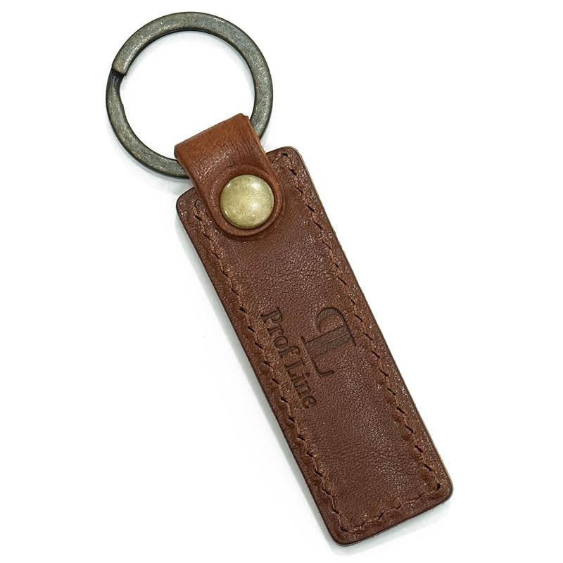 

[Prof Line] Chestnut skin tochigi leather key ring ring key ring key smart key car bike made in Japan leather genuine leather Tanned leather Domestic