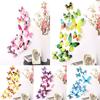 Exquisite 12pcs 3d Butterfly Wall Stickers Perfect For Stylish Bedroom Decor And Decoration
