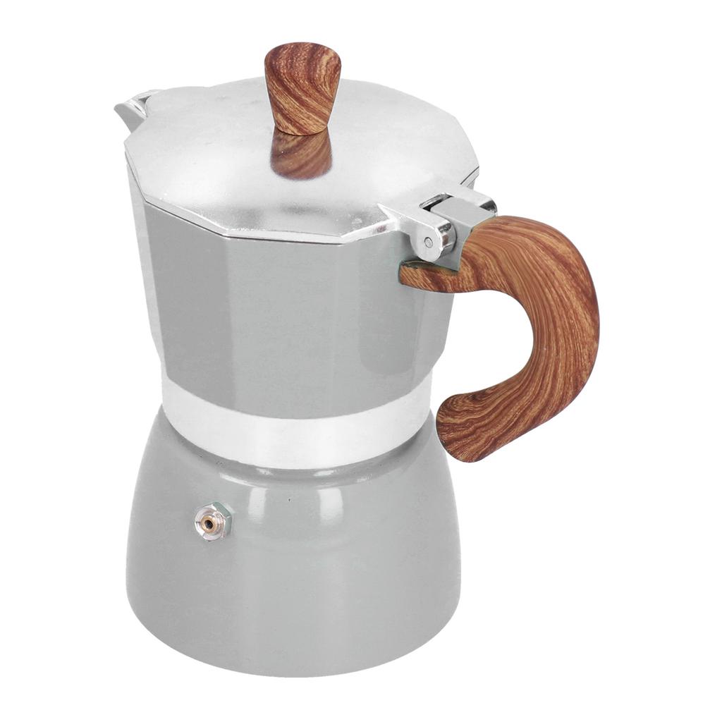 150ML Practical Aluminum Coffee Maker Octagonal Moka Coffee Pot for Home Office Kitchen Appliance