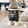 Cute Astronaut Robot With Lid, Large-capacity Dustproof Trash Can, Creative Home Decor, Living Room, Bedroom, Kitchen Waste Bask