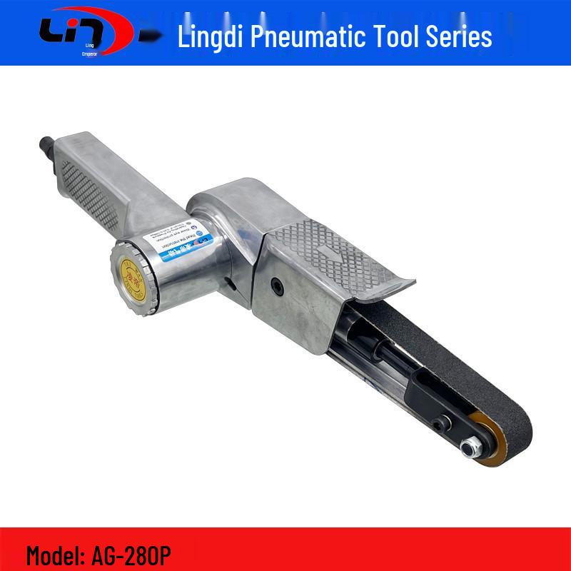 Lingdi AG-280P Single-arm Pneumatic Belt Sander 20x520mm Grinder Polisher