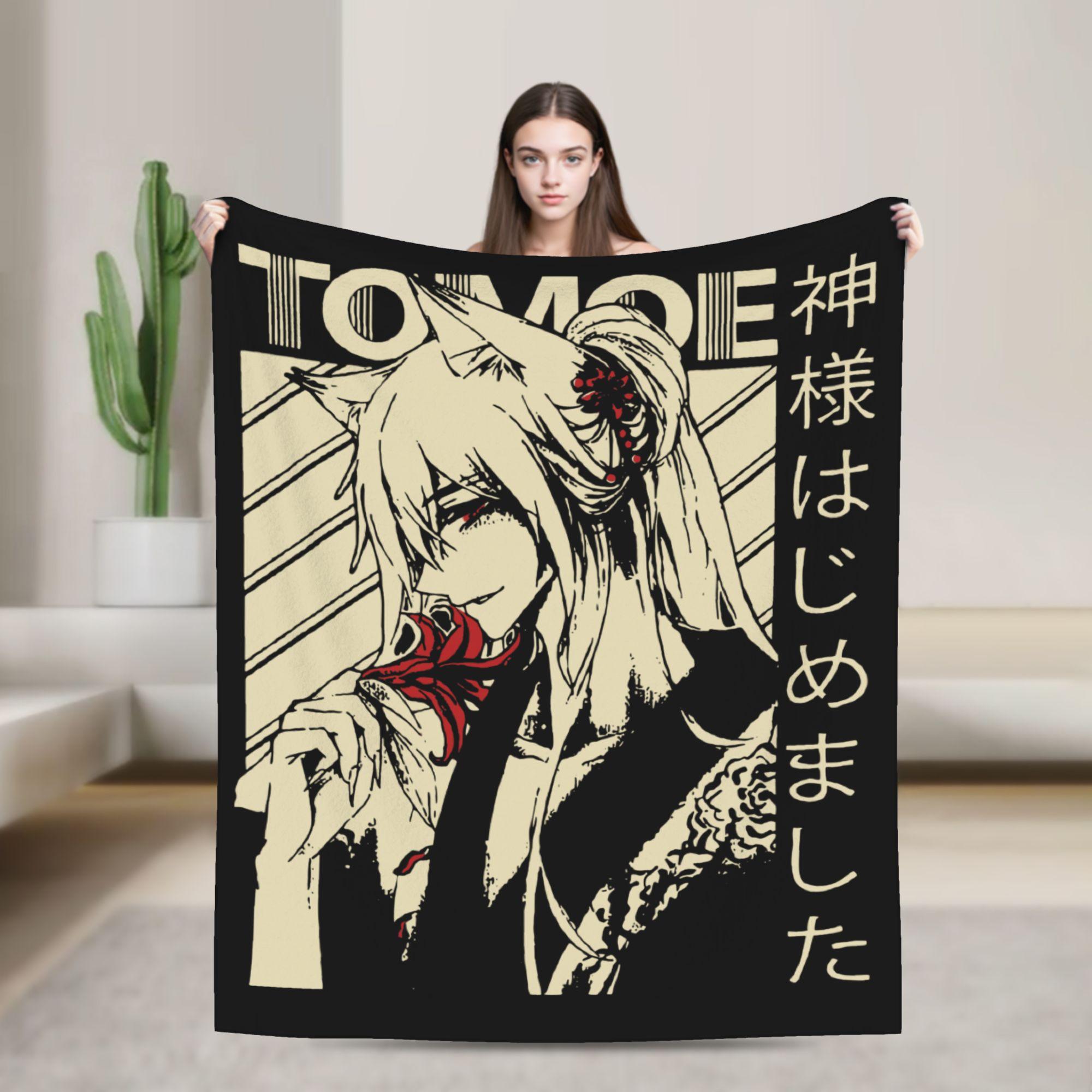 Kamisama Kiss Tomoe Blanket Fleece Spring Autumn Anime Breathable Lightweight Thin Throw Blankets for Bed Office Quilt 75X95CM