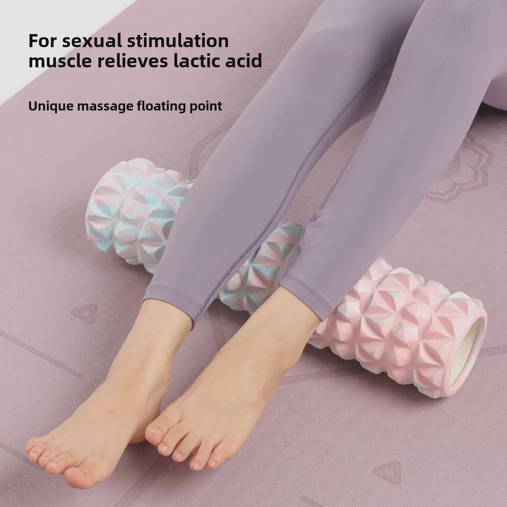 2023 Tie-Dye Foam Roller: EVA Wolf Tooth Muscle Relaxation & Slimming Yoga Massage Column