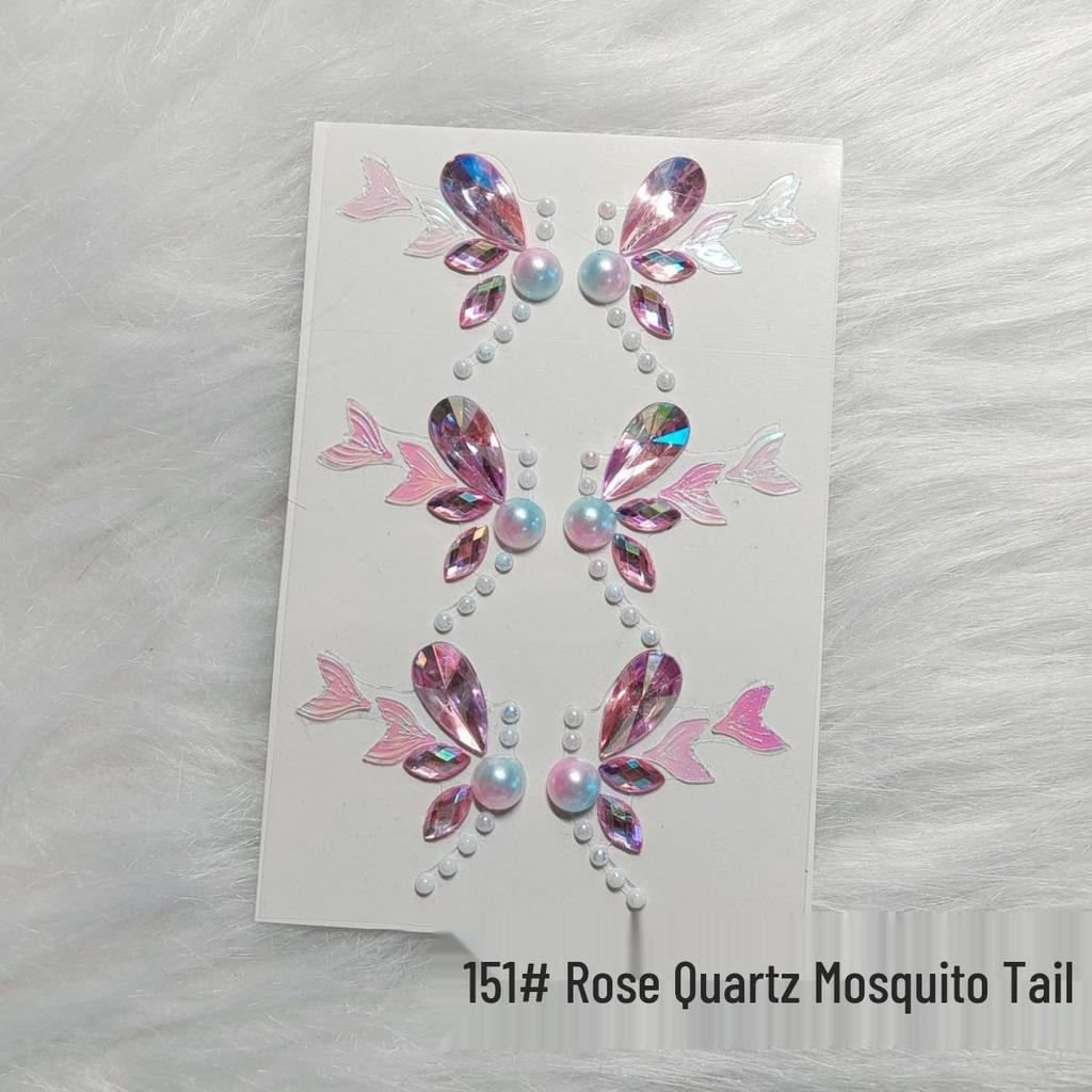 Kids' Rhinestone Eye and Brow Stickers for Makeup and Performances
