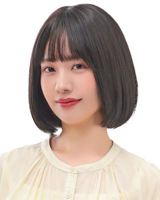 AQUADOLL Bob Wig, One Curl, Full Wig, Free Size, JBK. Japanese Black, wg330JBK