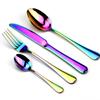 Portable Dinnerware Set Knife Fork Spoon Metal Straw Cutlery Set Tableware With Box Bag For Travel Hiking Picnic Dinner Set