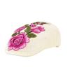 Beret female summer embroidery flower shading breathable tide hat Chinese style square dance hat