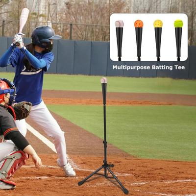 Baseballové tričko pro děti Výškově nastavitelný stativový stojan pro softballový nácvik odpalování s gumovou horní částí Skládací baseballové odpalovací tričko s přenosnou taškou