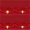 12 Constellation Zodiac Sign Charm Braided Bracelets Men Women Classics Red Rope Bracelet & Bangle Birthday Gift Party Jewelry