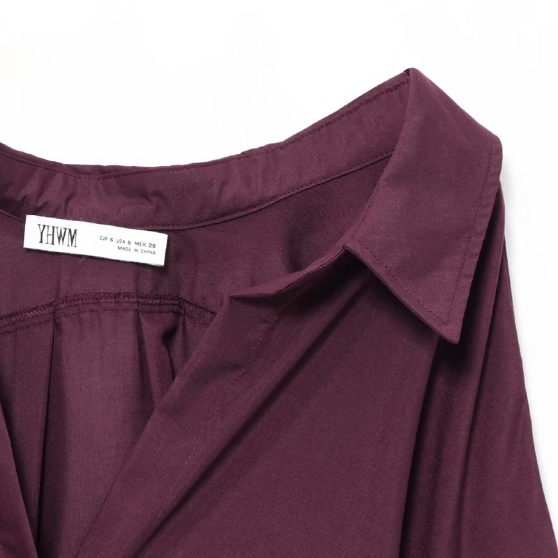 Zab Autumn New Women clothes Western Style French style Design Poplin Shirts 2346600
