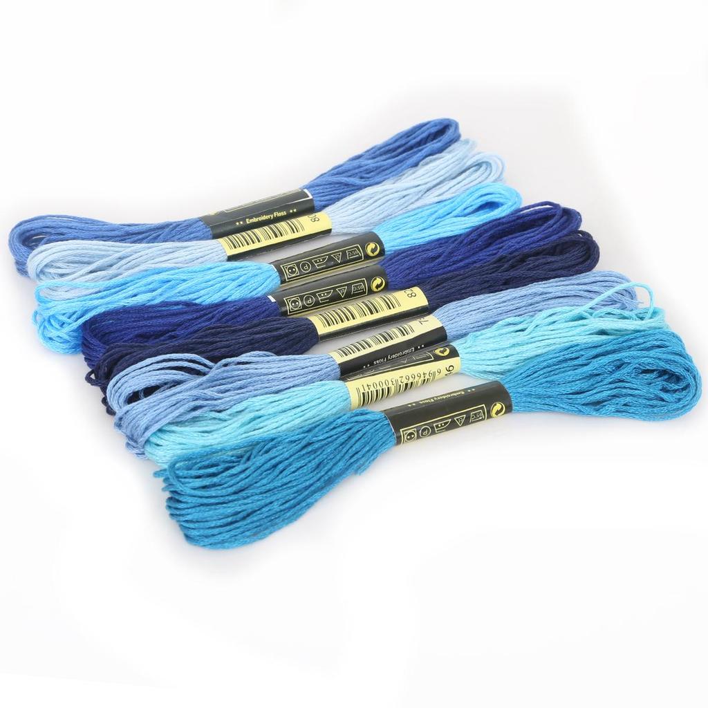 8 Series Cotton Embroidery Thread Different Anchor Cross-stitch Floss Sewing Skeins Craft